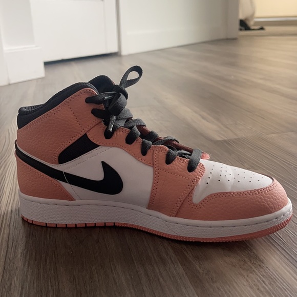 Pink Nike Jordan Mid Tops